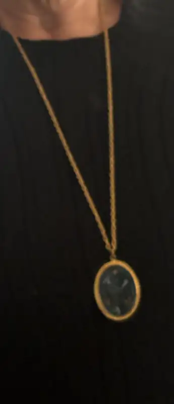 Oval pendant necklace, View more