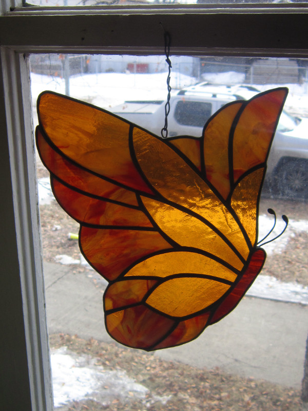 Stained Glass ~ Butterfly ~ Window Hanger in Arts & Collectibles in Winnipeg - Image 3