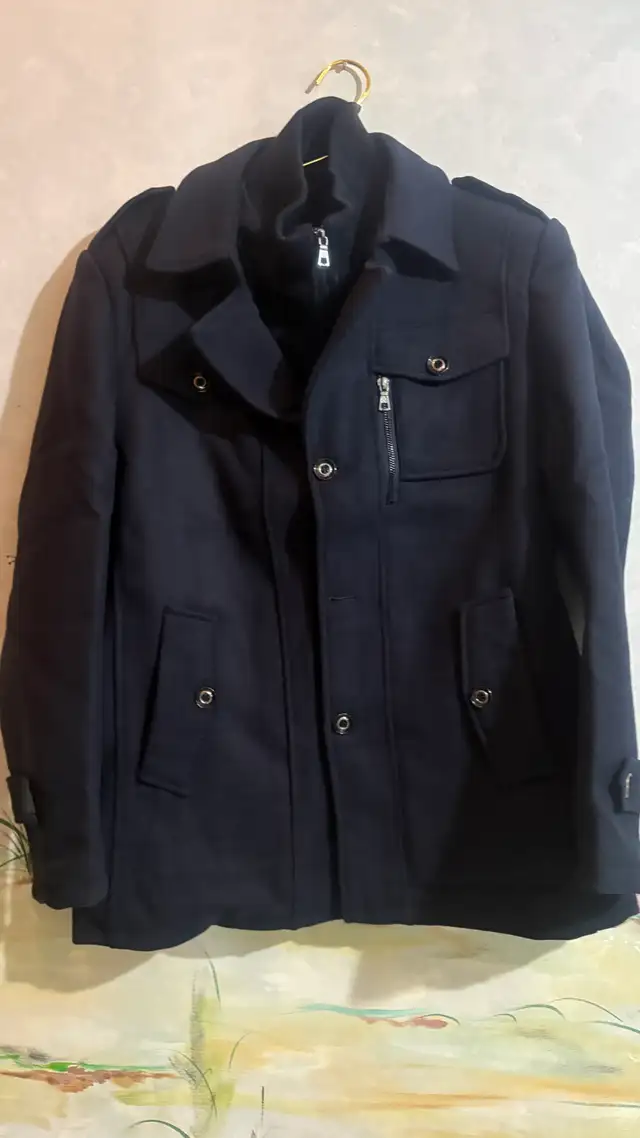 Mens Wool Blend Coat -Size M