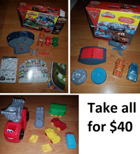 Disney Cars and Other Vehicles Play Doh Sets (Take all for $40)
