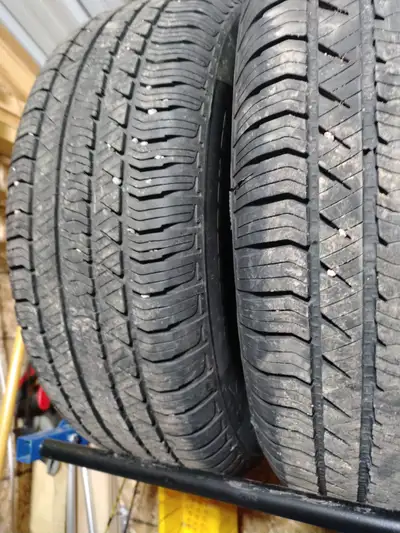 Tires are like new 600 hundred Firm might be 3000 klms on these tires