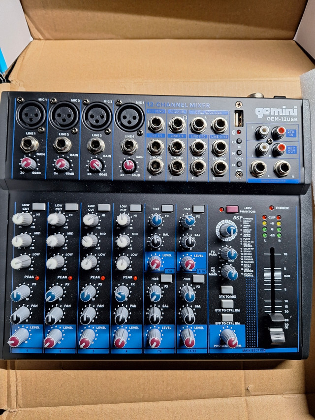 New gemini 12 channel mixer in Performance & DJ Equipment in Edmonton