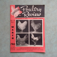 VINTAGE 1946 CANADIAN POULTRY REVIEW MAGAZINE