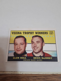 1967-68 Topps Hockey Hall/DeJordy Vezina Trophy Winners Card #65