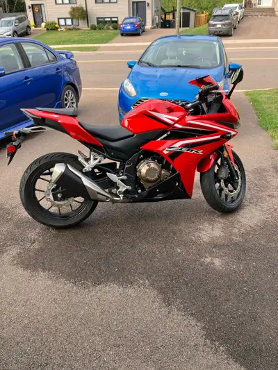 2016 Honda CBR500R in good condition. Well maintained and runs like a charm. One small dent on the g...