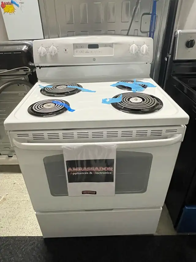 NEW 30” GE Electric Coil Top Range Stove With Self Clean 5 Cu.Ft in Stoves, Ovens & Ranges in London - Image 3