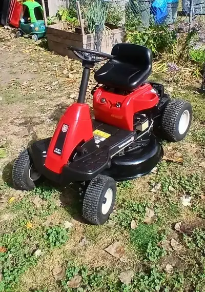 Like-New 30" Yard Machine Compact Riding Lawnmower, View more