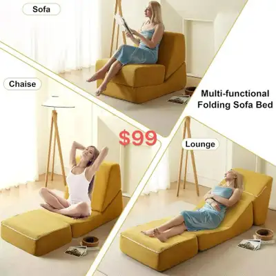 Brand New compressed convertible Sofa Special $99, View more