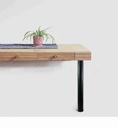 QLLY 22 inch Adjustable Tall Metal Desk Legs, Office Table Furni, View more