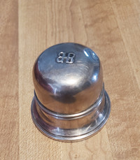 Vintage Birks Sterling Silver Domed, Bell-shaped ring box