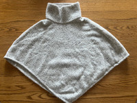 Light Grey Poncho Sweater