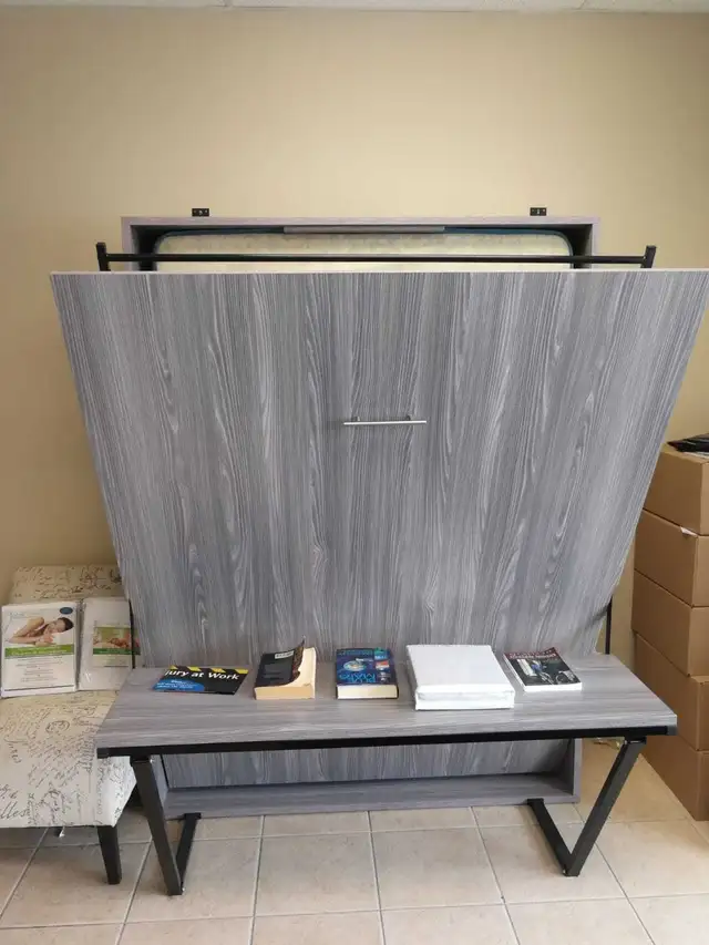 Queen size wall Murphy bed for sale near in Beds & Mattresses in Peterborough - Image 6