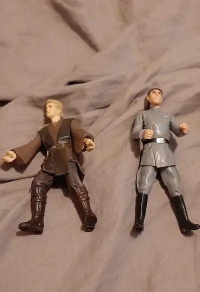 Hey I got these 2 different action figures of Star Wars characters: Anakin Skywalker (from Attack of...