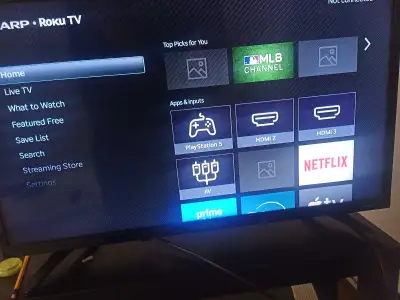 Sharp LCD Smart TV 32" 720p Roku, View more