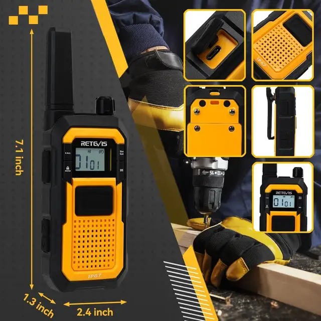 RETEVIS RB48 TWO-WAY RADIO, HEAVY-DUTY WALKIE TALKIES in General Electronics in St. Catharines - Image 8