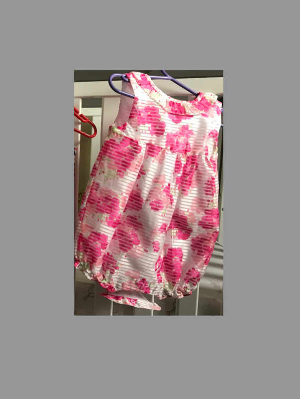 NEW Gymboree 1 Piece Fuchsia Floral Romper 18-24mo in Clothing - 18-24 Months in Edmonton