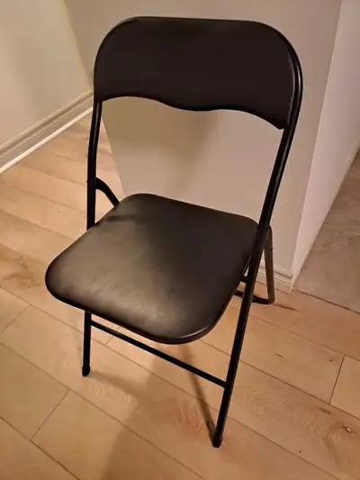 Black Padded Folding Chair – Good Condition, View more