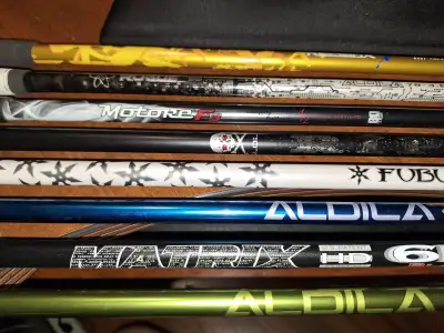 Driver Shafts with tips & Grips, 44" & 43", View more
