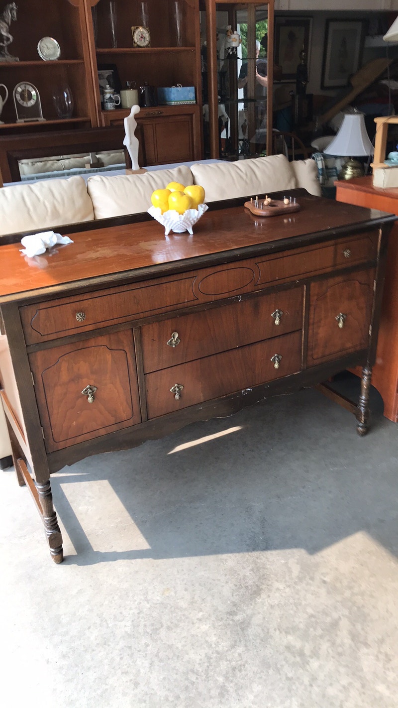 Antique Sideboard All Original Hutches & Display Edmonton