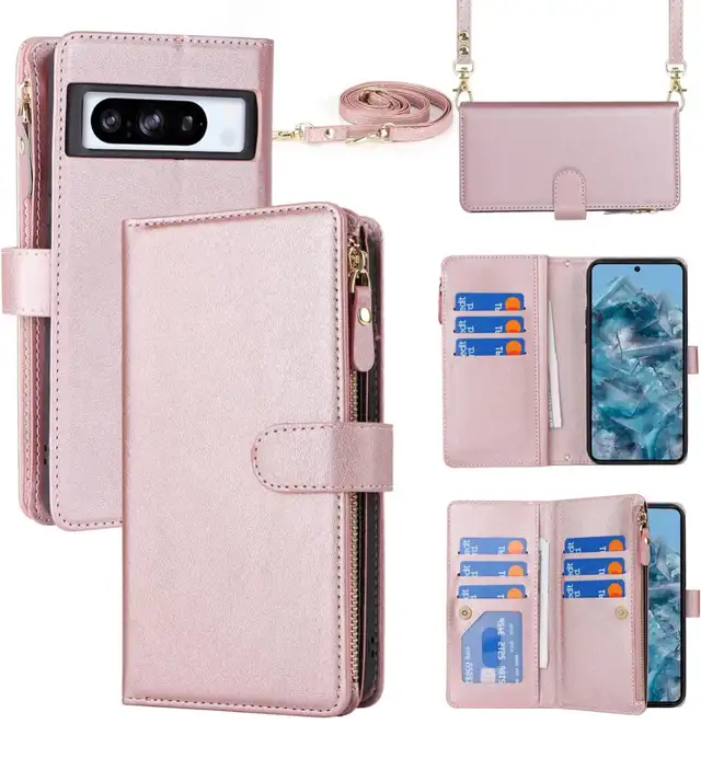 Google Pixel 8 Pro Wallet Case 9 Card Holder in Cell Phone Accessories in City of Toronto - Image 2
