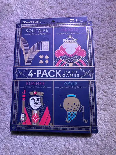 Brand new unopened 4-Pack Card Games, View more