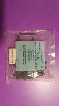 Brand new unopened bag of 100 Black JS #8, 2" quadrex screws