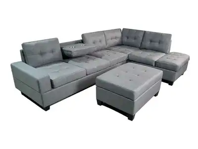 Sectional Sofa with Ottoman, View more