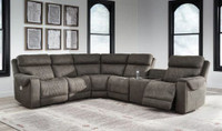 Huge Sale On Hoopster 6-Piece Power Reclining Sectional