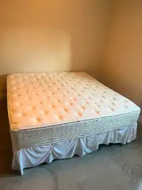 King Sized Mattress, Boxspring and Frame