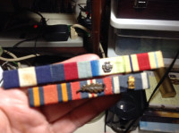 Old Custom 7 Set Ribbon Bar and Small Medals