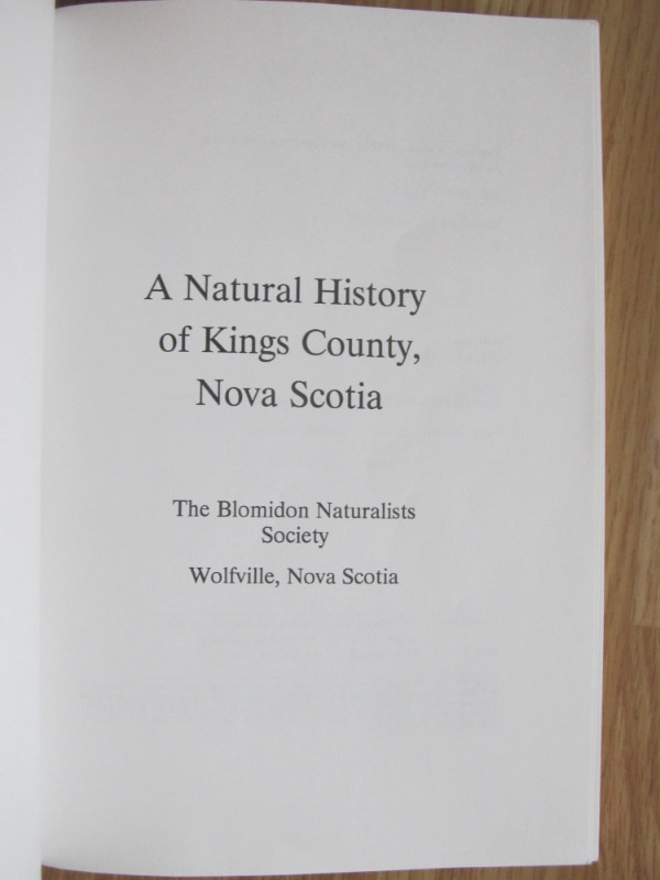 A NATURAL HISTORY OF KINGS COUNTY - 1993 Revised in Non-fiction in City of Halifax - Image 2
