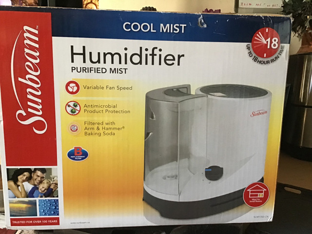 Sunbeam Cool Mist Humidifier in Heaters, Humidifiers & Dehumidifiers in Oakville / Halton Region