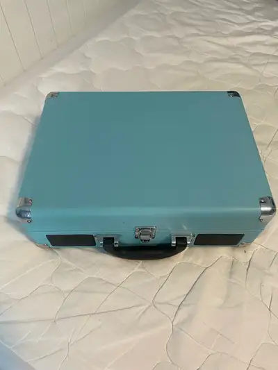 vinyl record player and albums, View more