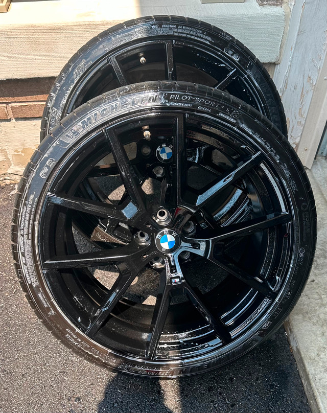 20” STAGGERED BMW 850xi RIMS & MICHELIN PS4 TIRE DOT 5123 5X112 in Tires & Rims in Mississauga / Peel Region - Image 3