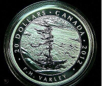 "THE GROUP OF SEVEN" - 'F.H.VARLEY' 2012 SILVER $20 COIN