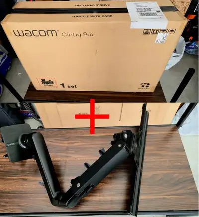 The Ultimate Artist combo!!! This is for Wacom CINTIQ PRO 24" DTK2420K0 Great Working Condition (ver...