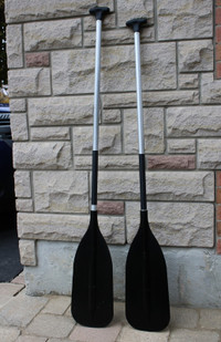 Boat canoe oars rowers paddles plastic or fiberglass blades, alu