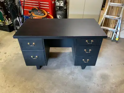 solid wood desk refinished, View more