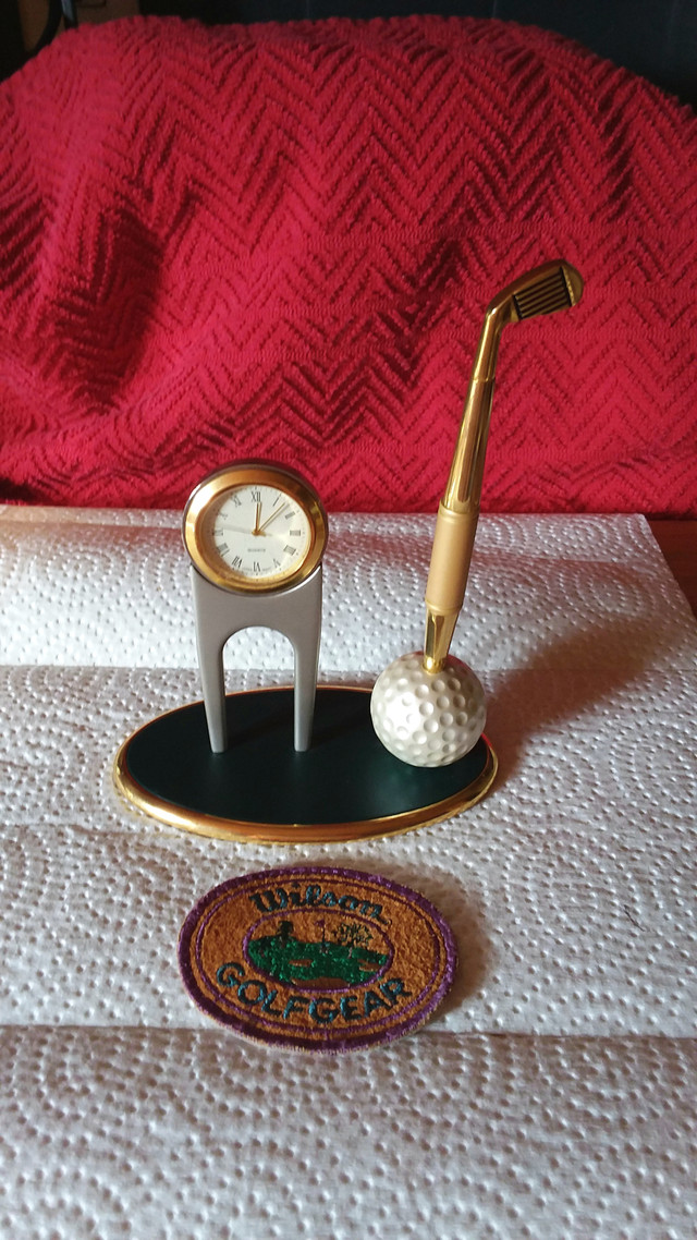 Golf Stuff Lot: Brass, Wood & Glass in Arts & Collectibles in Truro - Image 2