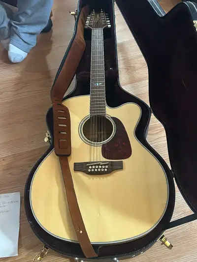 12 string acoustic Takamine& case amplifier , View more