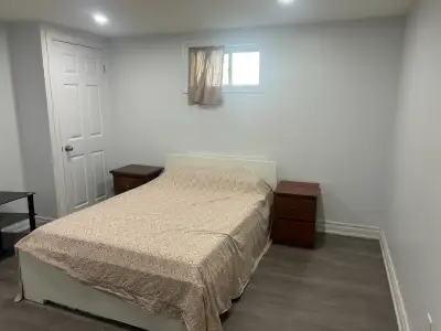 Furnished Room in a newly renovated 4 Bedroom with 2 full washroom Basement with a beautiful interio...