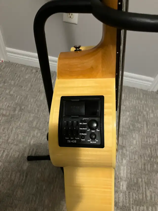 Beautiful Electric/Acoustic Takemine Bass Guitar in Guitars in Markham / York Region - Image 5