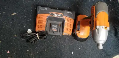 Ridgid impact driver w/ battery and charger $70, View more