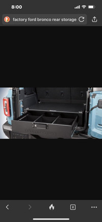 Bronco rear drawer