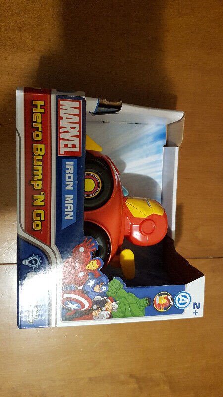Marvel Iron Man Hero Bump 'N Go Car in Toys & Games in Red Deer