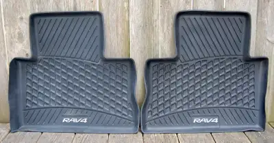 Genuine Toyota product. Very good condition. These are Rav4 floor mats that fit perfectly in the Mat...