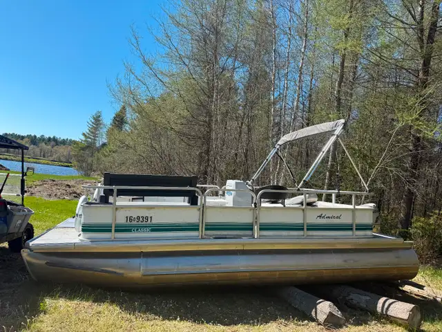 Ponton Admiral 20 pieds moteur Honda in Powerboats & Motorboats in Sherbrooke - Image 2