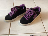 Heely’s Black and Purple - youth size 5