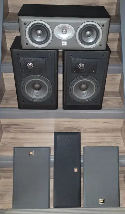 JBL LX 22 book speakers / JBL EC25 center speaker, View more