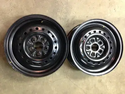 2 rims for sale $35 each 14x5.5 5 bolt pattern wheels for sale. Excellent condition, hardly used, li...